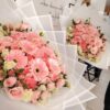 736207205_122215419452329577_7624979036810035010_n Ramo de gerberas, claveles, rosas rosadas y minirosas rosas y blancas